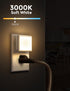 L LOHAS LED Night Lights Plug into Wall 2-Pack, 0.3W Plug in Night Light, Dusk to Dawn, 3000K Soft White, Bright Nightlight Auto-On/Off, for Adults Kids Room Bedroom Bathroom Hallway Kitchen, Non-Dim by L LOHAS LED