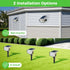 4 Pack/56 LED/3 2-in-1 nipify Solar Lights Outdoor Waterproof, Motion Sensor Spot Lights- Modes Solar Powered