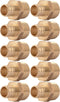 SharkBite 3/4 Inch Crimp MNPT Male Adapter, Pack of 10, Brass Plumbing Fitting for PEX Pipe
