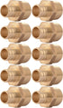 SharkBite 3/4 Inch Crimp MNPT Male Adapter, Pack of 10, Brass Plumbing Fitting for PEX Pipe