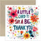 Colourful Thank You Card for Him and Her, Beautiful Floral and Stars