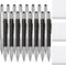 Zhanmai 16 Pieces 6 in 1 Multi Tool Gift Pen with Ruler, Level Gauge, Ballpoint Pen and Refills (Black, Silver)