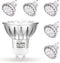 ALIDE 6 Pack GU10 Dimmable LED Bulbs, 25W 35W 50W Halogen Replacement, 2700K Warm White, MR16 GU10 450LM