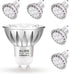 ALIDE 6 Pack GU10 Dimmable LED Bulbs, 25W 35W 50W Halogen Replacement, 2700K Warm White, MR16 GU10 450LM