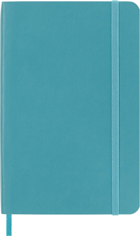 Moleskine Classic Notebook - Soft Cover, Pocket (3.5" x 5.5") Ruled/Lined, Reef Blue, 192 Pages