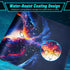 Large Gaming Mouse Pad, Technological Nebula Style Professional Gaming Mousepad, Non-Slip Waterproof Rubber Base 31.5 x