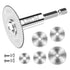 1/4-Inch Hex Shank Rotary Drill Saw with 5PCS Blades, HSS Saw Disc Wheel Cutting Blades