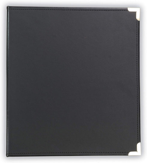 Samsill Classic Collection Executive Presentation 3 Ring Binder, Half Inch, Brass Round Ring, Holds 100 Sheets, Black