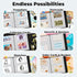 Dunwell 4x6 Photo Sleeves for 3-Ring Binder, 25 Pack for 100 Pictures, Acid-Free Poly Refill Pages