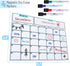 Mr. Pen- Dry Erase Calendar for Fridge - Magnetic Calendar with 4 Dry Erase Markers, Back to School Supplies