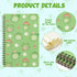 L1rabe 2 A5 Frog Spiral Notebooks, Cute Frog Playing Banjo, College Ruled Hardbound Notebooks for Kids Teens Christmas