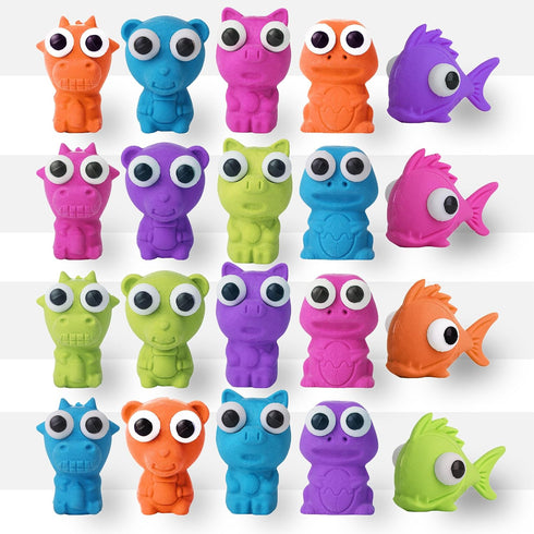 Mr. Pen Cap Erasers, 20 Pack Animal Eraser Caps for Kids, Pencil Erasers, Back to School Supplies