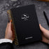 Meeting Notebook for Work, 120 Sheets Meeting Planner Organizer for Office Meeting Agenda, A5 Black Notebook