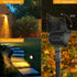 MEIKEE 7W LED Landscape Lights Low Voltage Outdoor Spotlight with Connectors, Warm White, IP66 Waterproof