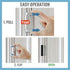 GreaTalent 3PACK Home Security Door Reinforcement Lock Childproof, Add High Security to Home Prevent Unauthorized