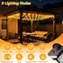 LitHome 10 10FT 200 8 x Gazebo Net Lights Outdoor, LED Gazebo Lighting Waterproof, Modes Connectable Christmas Net