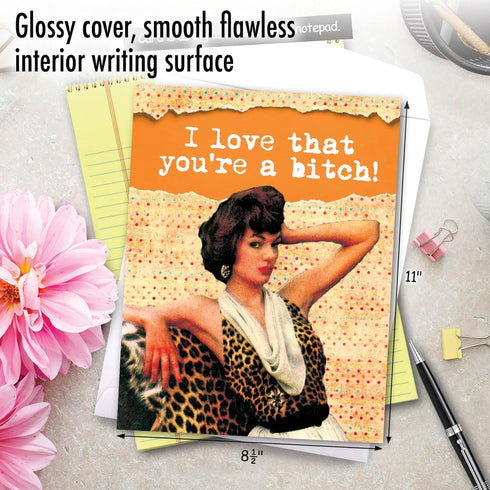 NobleWorks - 1 Jumbo Funny Birthday Card (8.5 x 11 Inch), Cartoon Joke, Humor Bday Card with Envelope
