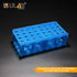ULAB Plastic Multipurpose 3-Way Centrifuge Tube Rack Set, 2 Colors Red Blue, PP Material