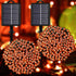 Solar Halloween String Lights Outdoor Orange, 2Pack 144ft 400 LED Spooky Lights