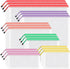 Umriox Zipper Mesh Document Pouch, 6 Assorted Sizes, Clear Waterproof Zipper Pouches for Craft Projects