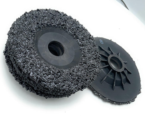 SIGNI 5 Pack SiC Plastic Back Grinding Wheel for Granite/Marble/Concrete and Glasses, 4.5 INCH, 8 GRIT