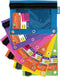 BAZIC Bright Color 3-Ring Pencil Pouch with Mesh Window