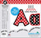 Barker Creek Letter Pop-Outs, 4" Dots Multicolor Designer Letters for Bulletin Boards, Signs, Displays, and More!