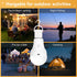 Neporal MagicGlow Rechargeable Solar Light Bulbs, 2 Pack, USB+Solar Rechargeable, Dimmable Battery Light Bulb, A19