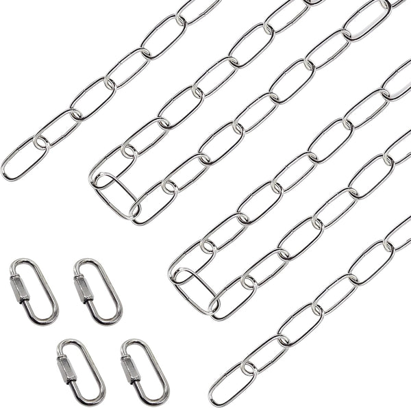 ECUDIS 20 Feet Pendant Light Fixture Chain, Lighting Hanging Chain Extension with Connection