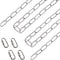 ECUDIS 20 Feet Pendant Light Fixture Chain, Lighting Hanging Chain Extension with Connection
