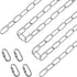 ECUDIS 20 Feet Pendant Light Fixture Chain, Lighting Hanging Chain Extension with Connection