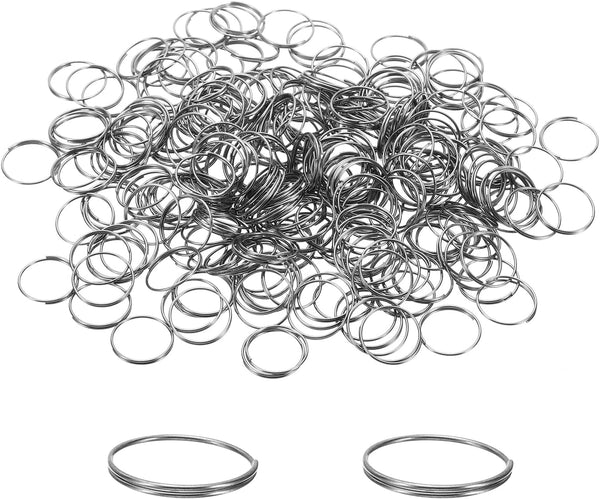 PATIKIL 13mm/0.51" OD Mini Split Rings, 1200Pcs 304 Stainless Steel Round Edged