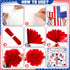 Pajean 67 Pcs God Bless American Bulletin Board Set, Patriotic Christian Classroom Decoration with American Flag Cross