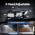 256 2500LM 3 IP65 270 VIVOHOME Solar Flood Lights Outdoor, LED Motion Sensor Lights, Adjustable Heads Security Lights