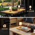5200mAh 3-Level Dimmable PARTPHONER Mini Cordless LED Table Lamp, Rechargeable Battery Operated Lamp, Brightness, Touch