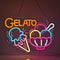 Gelato Neon Sign, Neon Lights Hanging Wall Art Decoration for Restaturant Shop