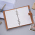 CAGIE A5 Refillable Faux Leather Traveler Notebook Binder, 6 Ring Personal Organizer for Men Women