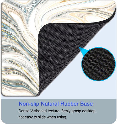 UTGYRRIK Mouse Pad, Square Mousepad, Personalized Premium-Textured, Non-Slip Rubber Base Mouse Mat, Waterproof Gaming