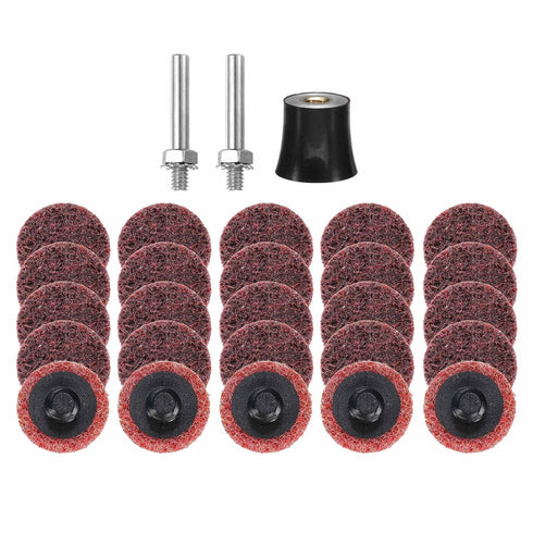 HARFINGTON 27pcs Quick Change Discs Set 1" Roll Lock Sanding Discs with