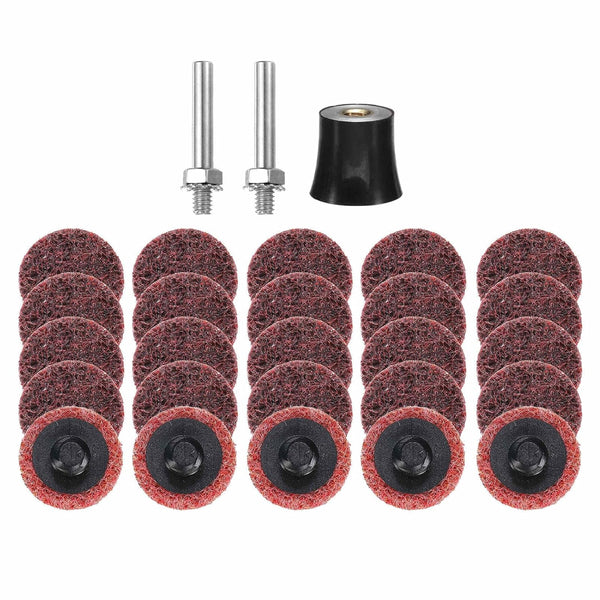 HARFINGTON 27pcs Quick Change Discs Set 1" Roll Lock Sanding Discs with