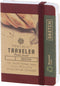 Pentalic 3" x 4" Pocket Sketchbook Traveler Journal, 160 Pages, Burgundy