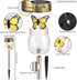 SUNWIND 3 Pack Solar Garden Lights Outdoor Decorative - Decorative Butterfly Glass Jar Lights for Pathway, Lawn, Yard