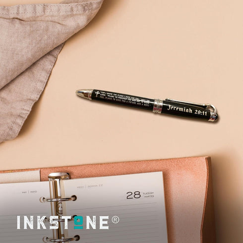 Inkstone Proverbs 3:5 Engraved Gift Pen - Trust in the Lord with All Your Heart, Inspirational Christian Gift