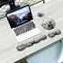 Ergonomic Mouse Pad with Wrist Support Gel and Keyboard Wrist Rest Set + Coaster, Cute Non-Slip Rubber Base Mousepad,