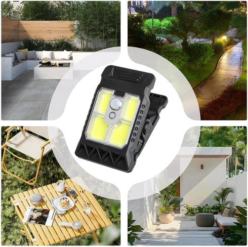 Generic Setup Solar Clip Lights Motion Activated Outdoor Fixtures, Patio Fence Clip-On Solar Lamps | Weatherproof