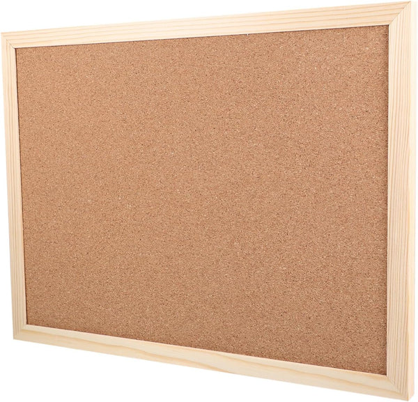 NUOBESTY Cork Board 30x40cm Dual Sided Bulletin Board, Wall-Mounted Presentation Message Pin Board for Office Home