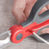 2 Pack Electrician Scissors, Heavy Duty Stainless Steel Blades with Soft Rubber Grip, 6.1 Inch (Gray/Red)