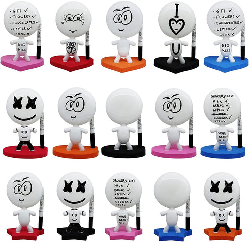 Office Gifts - Dry Erase Board, Ceramic Whiteboard Doll - TITTO Star for Home & Office Decor Design