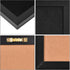 Black Bulletin Boards Cork Board with Felt, 17"x13" Large Display Pin Board for Walls, Jewelry, Notes