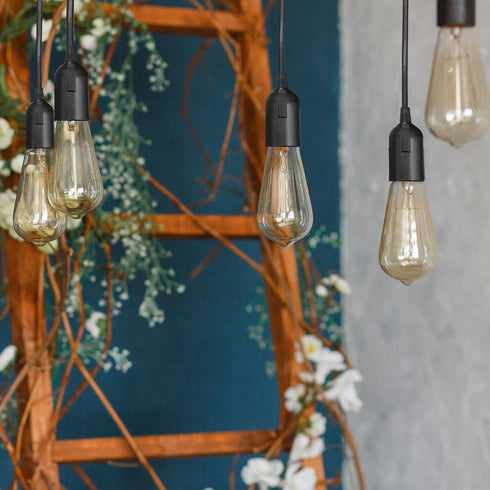 BigiWoon E26/E27 Bulb 16Ft 1 Pack Plug in Hanging Lantern Cord, Light Socket Extension Cord with On/Off Switch Lamp